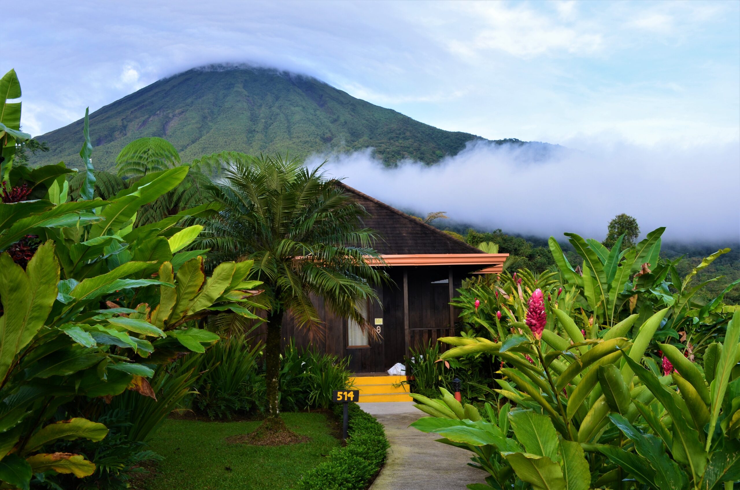 The perfect cone of the Arenal Volcano,  La Fortuna,Costa Rica